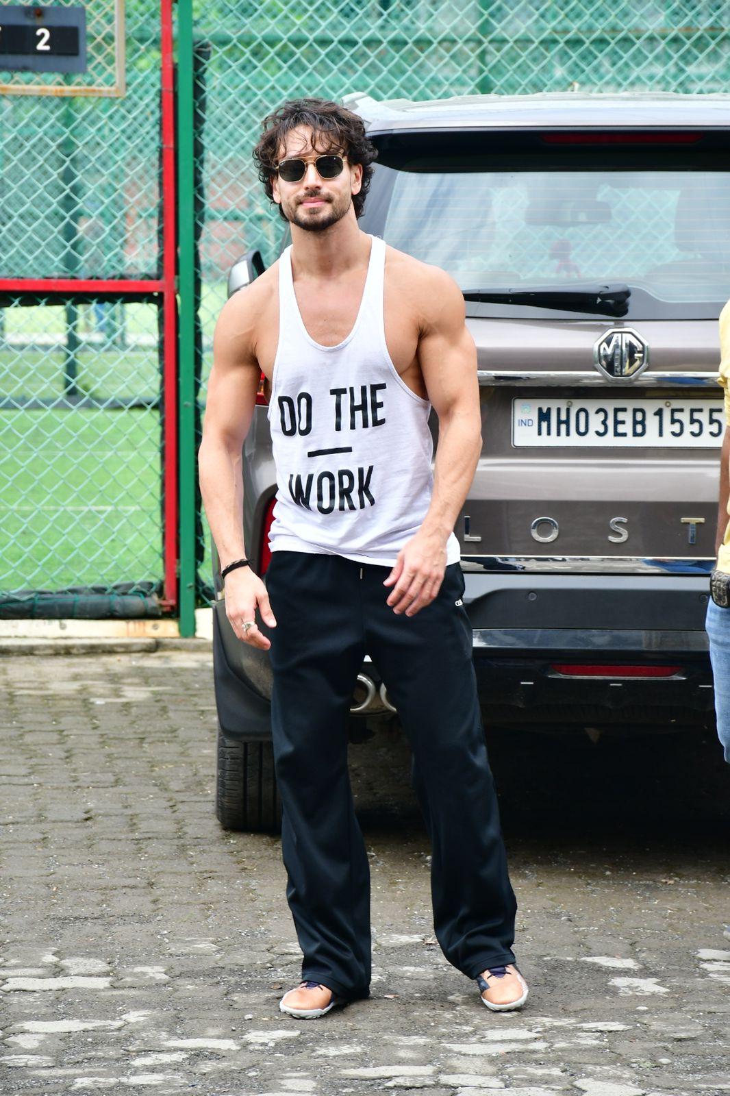 Bollywood's dynamic action star, Tiger Shroff, showcased his passion for sports as he was spotted playing football at St. Andrews Turf in Bandra.